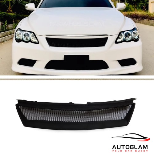 Toyota Mark X 2005-2009 Grille Black - Premium Quality 1 Toyota Mark X 2005-2009 Grille Black